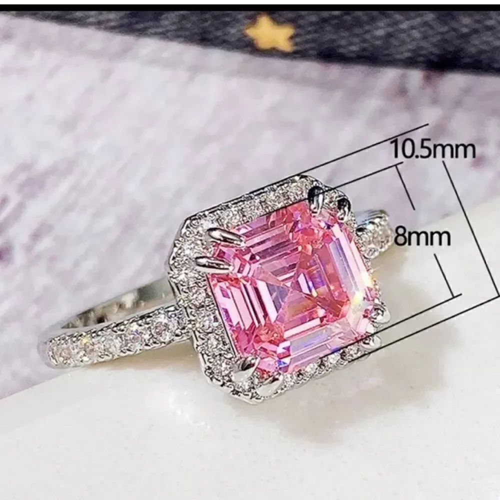 The Valiant in Pink Sapphire in 925 silver sz 10
